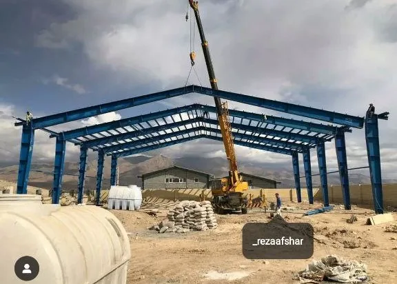 سازه فلزی سوله صنعتی