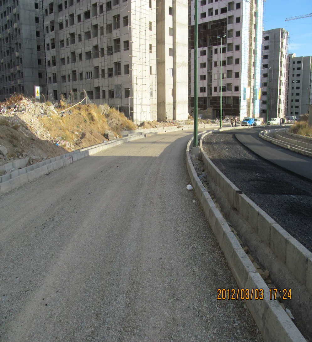 محور اجراشده در پروژه مسکن مهر پردیس